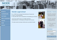 Website Mode Lagerverkauf